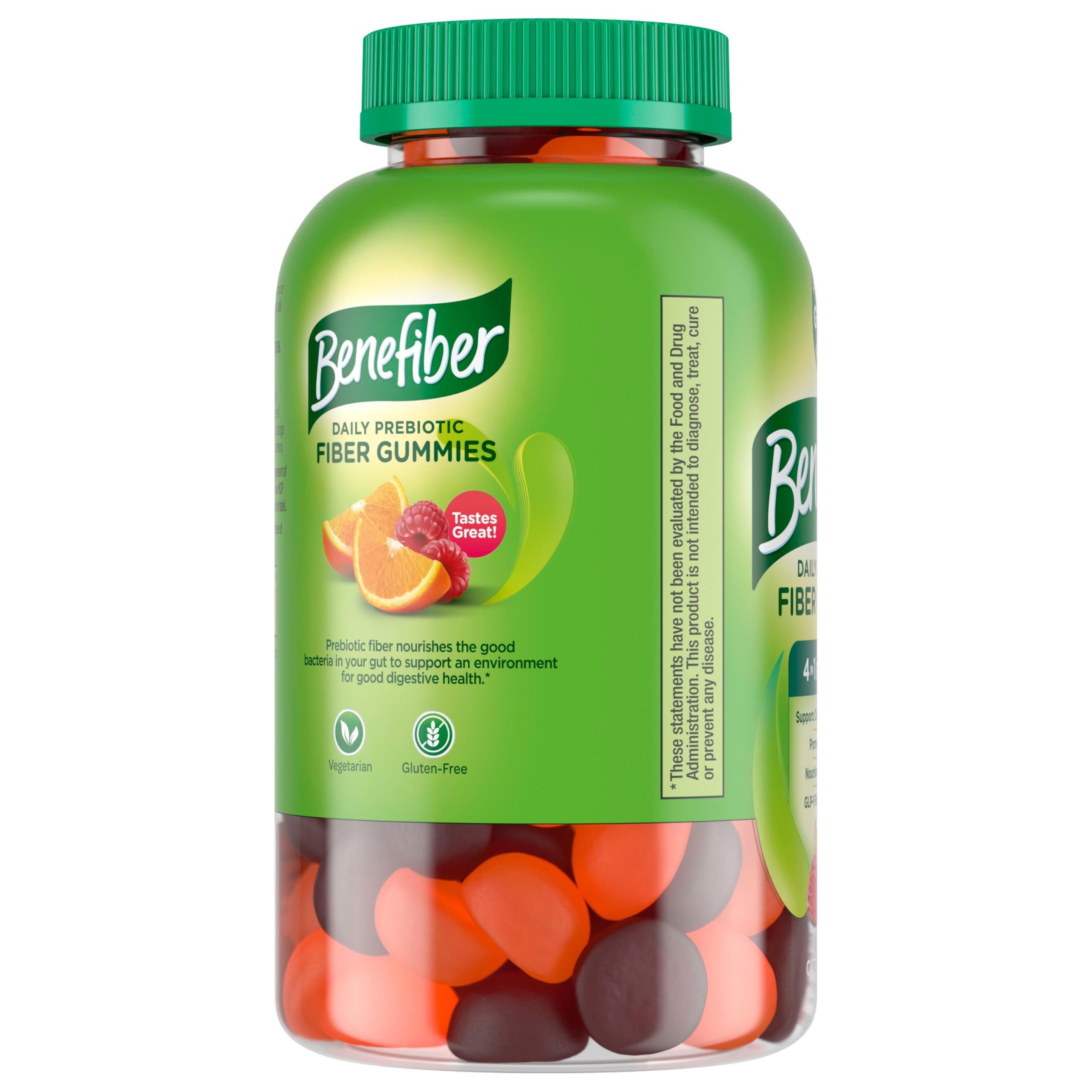 Benefiber Prebiotic Fiber Supplement Gummies, Citrus Berry Splash, 126 Ct — Amazon image 13