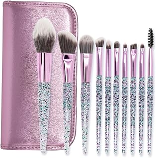 Baluue 10pcs Crystal Handle Makeup Brush Set ...