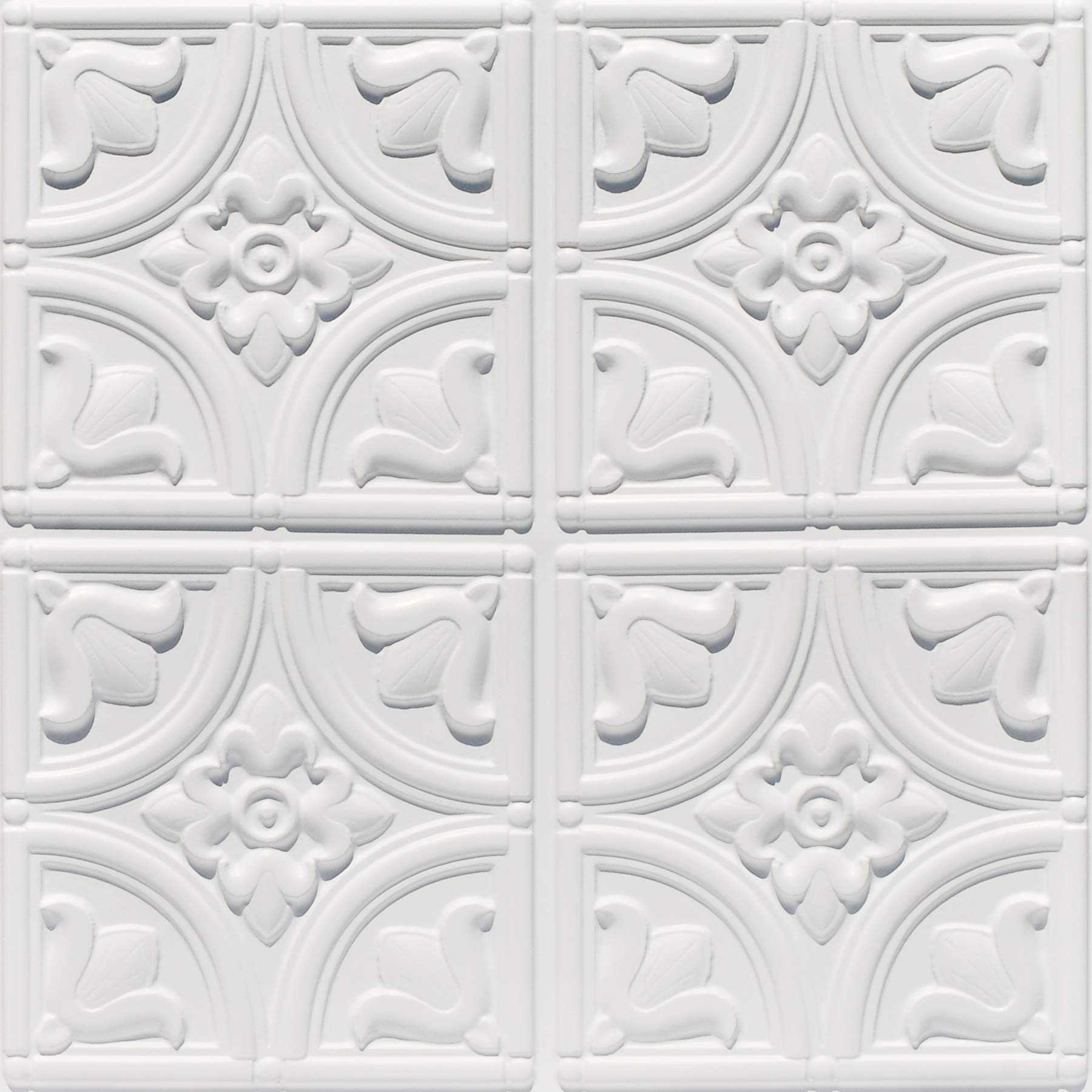 Techo Azulejo 148wm Tiny Tulips Blanco Mate soluciona techos viejos sin reformas pesadas