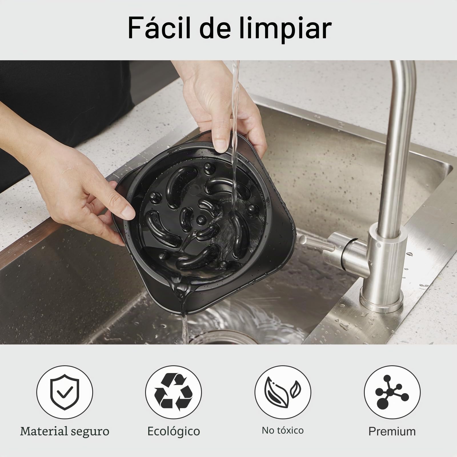Mateeylife Comedero para Perros, Comedero Perro Antivoracidad para Cani Mediani e Grandi, Slow Feeder Anti Ingozzamento, Mediano 1 Unidad