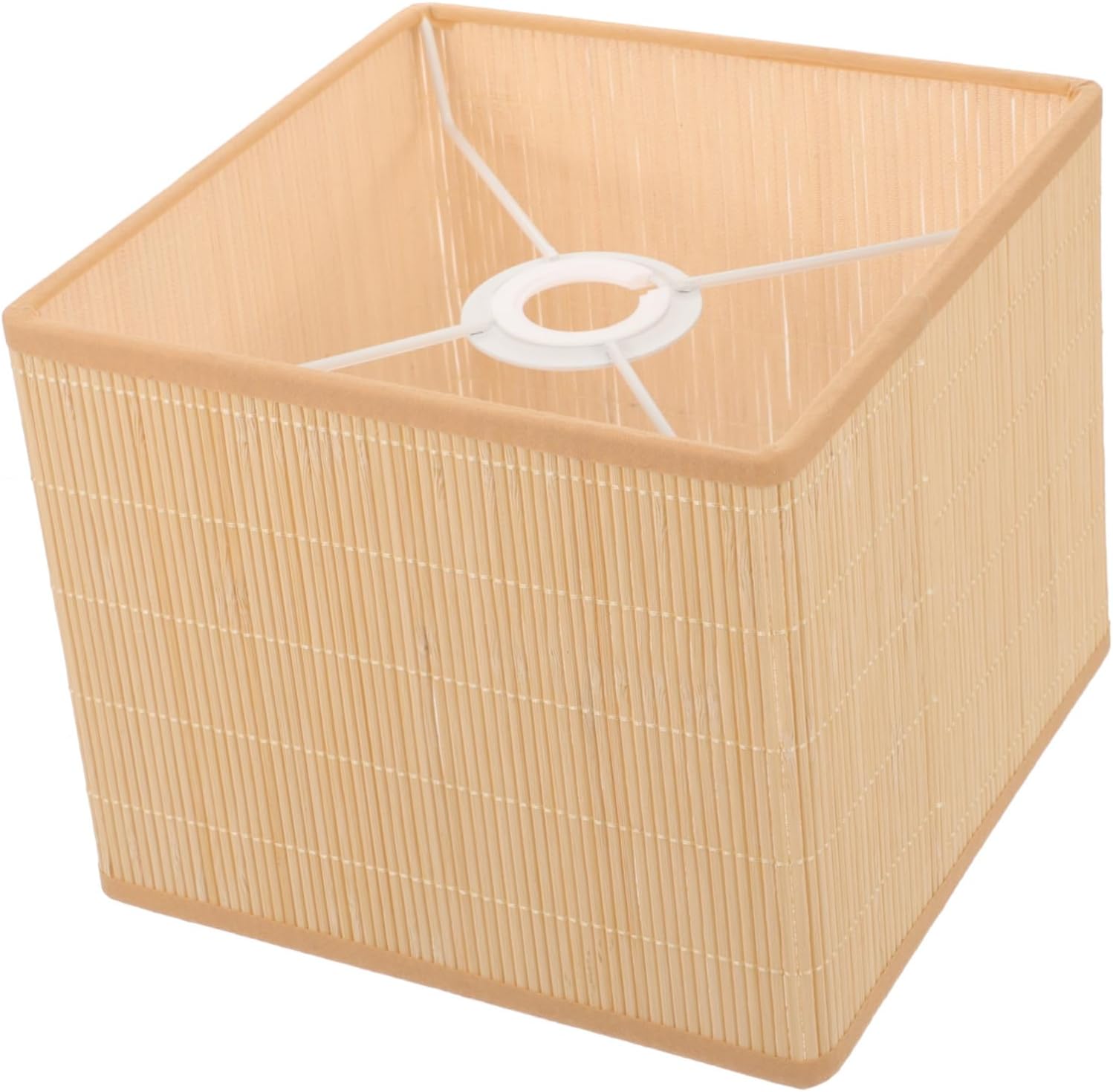Cabilock Rattan Lamp Lampshade Replacement Vintage Bamboo Lampshade Rustic Decorative Ceiling Light
