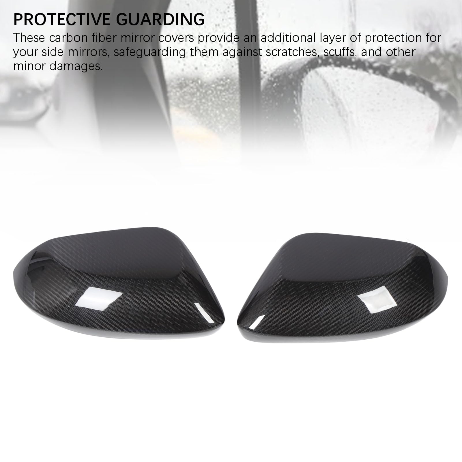 Acouto Para Osłon Lusterek z Włókna Węglowego Stylowe Skrzydło Drzwi Wymiana Lusterka Wstecznego na Lata 2023-2025 2025 Te Tylne Ensu Osłona Lusterek z Włókna Węglowego Osłony Wstecznych Lusterko