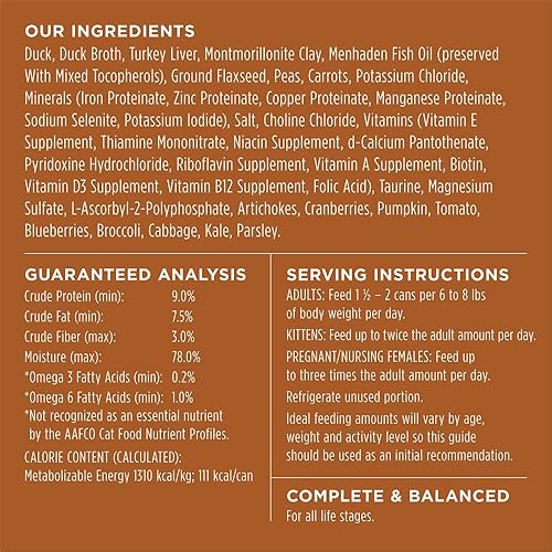 Miniatura 7 de Instinct Receta sin granos,comida para gatos natural enlatado por Nature's Variety, Pato