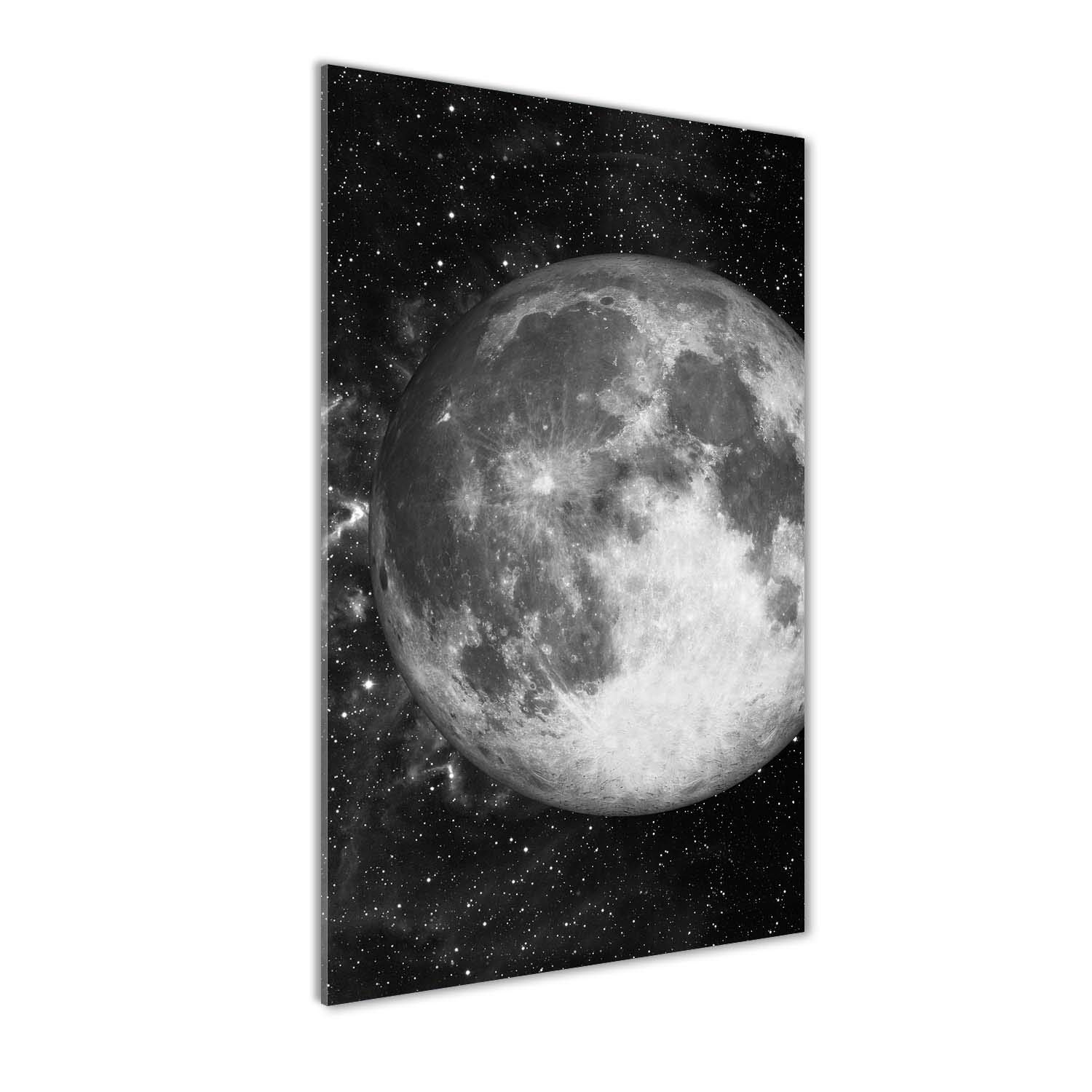 Image lune noir et blanc pour salon et cuisine design contemporain