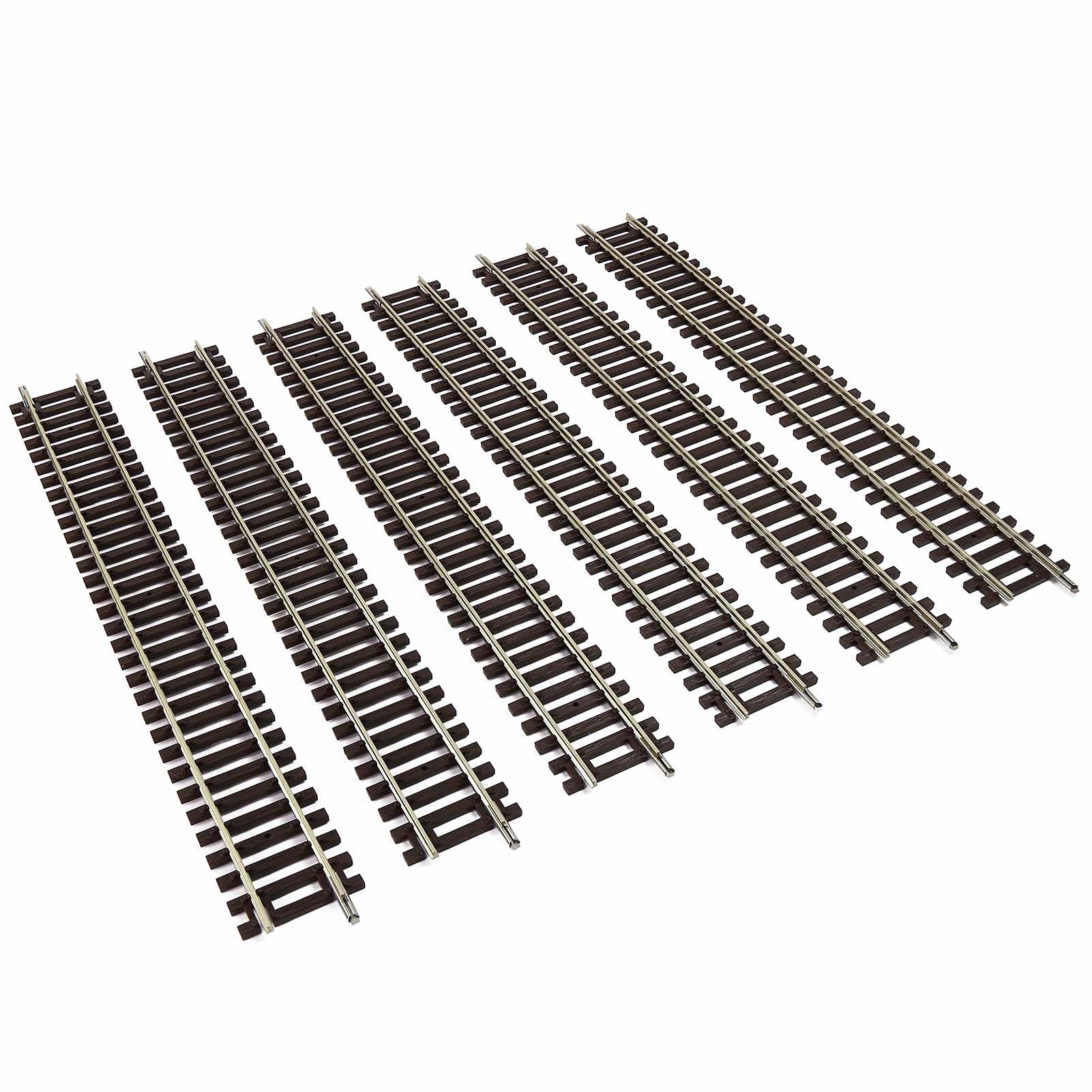 HO Scale Code 100 Straight Track Copper-Nickel Rail with Joiner (Straight Tracks-6PCS)