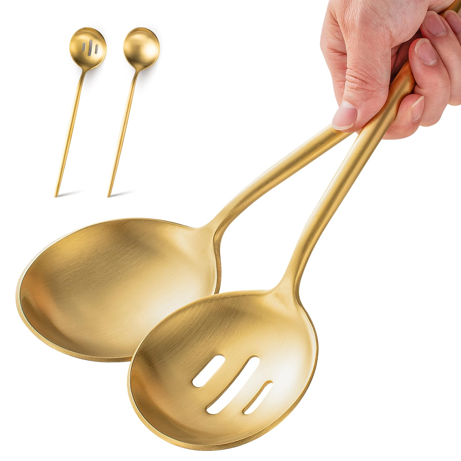 O.C.E. Gold Serving Spoons Set - 4 Piece -1 O.C.E. Gold Serving Spoons Set - 4 Piece -1