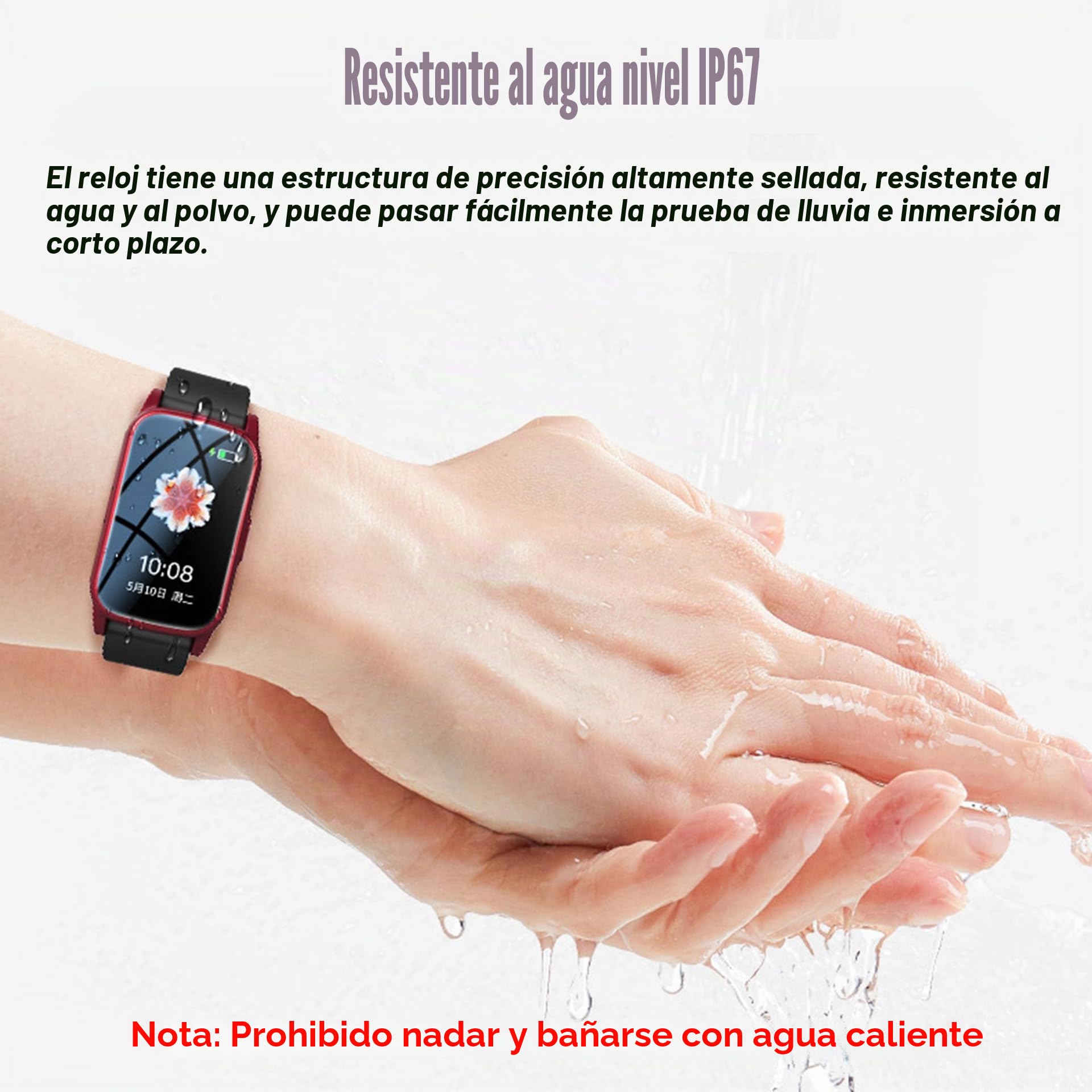 Reloj Inteligente con Detección De Caídas para Personas Mayores, Reloj GPS con Videollamada HD, IP67 Resistente Al Agua Y Llamada De Voz HD, Alarma De Caída para Personas Mayores,Black