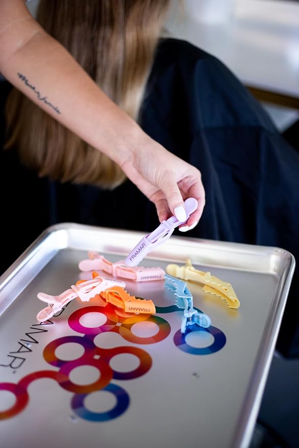 Pinzas Pastel Framar Todo Tipo de Cabello Pack 10 miniatura 3
