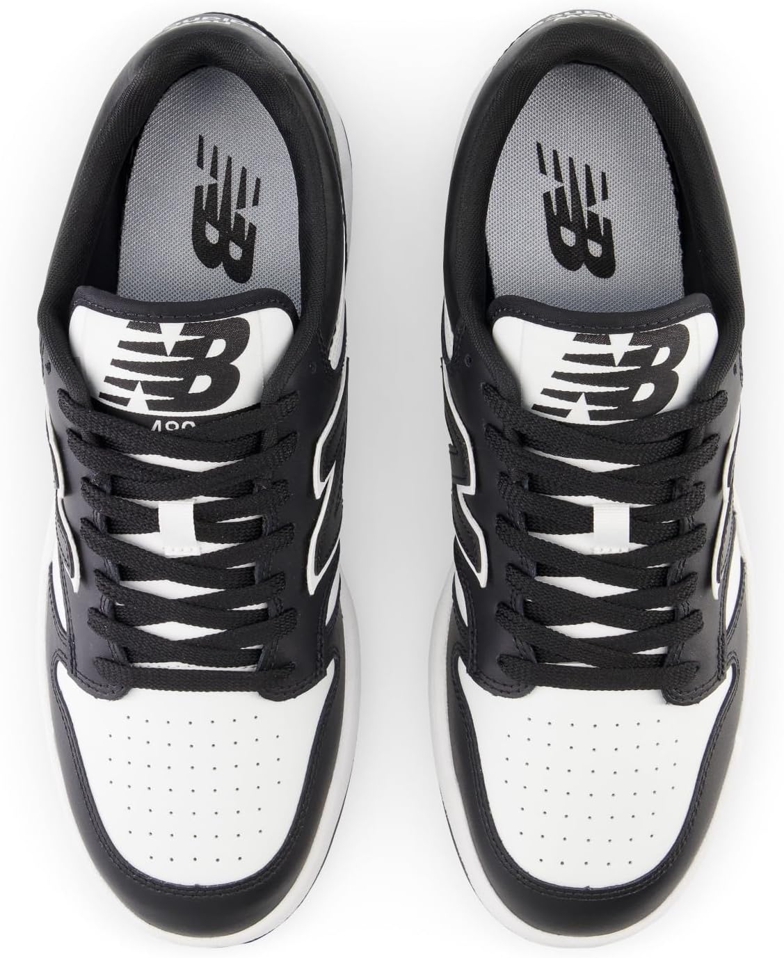 New Balance Unisex-Adult BB480 V1 Sneaker, White/Black, 16 - Image 2