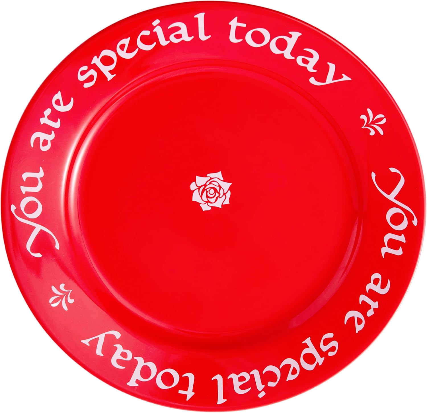 You Are Special Today Red Plate – 10.6-Inch Ceramic Celebration Plate for Birthdays, Weddings, Anniversaries, Baby Showers, Graduations, Milestones, and Memorable Occasions