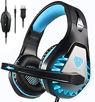 Vista 19 de Auriculares para juegos para PS4, Xbox One, PC, PS5, portátil, Mac, para Nintendo Switch, cancelación de ruido de 0.138 pulgadas con micrófono
