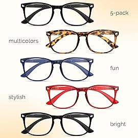 CCVOO Reading Glasses for Women/Men, Eyeglasses, Blue Light Readers for Women/Men, Computer Eye Glasses, Cheaters