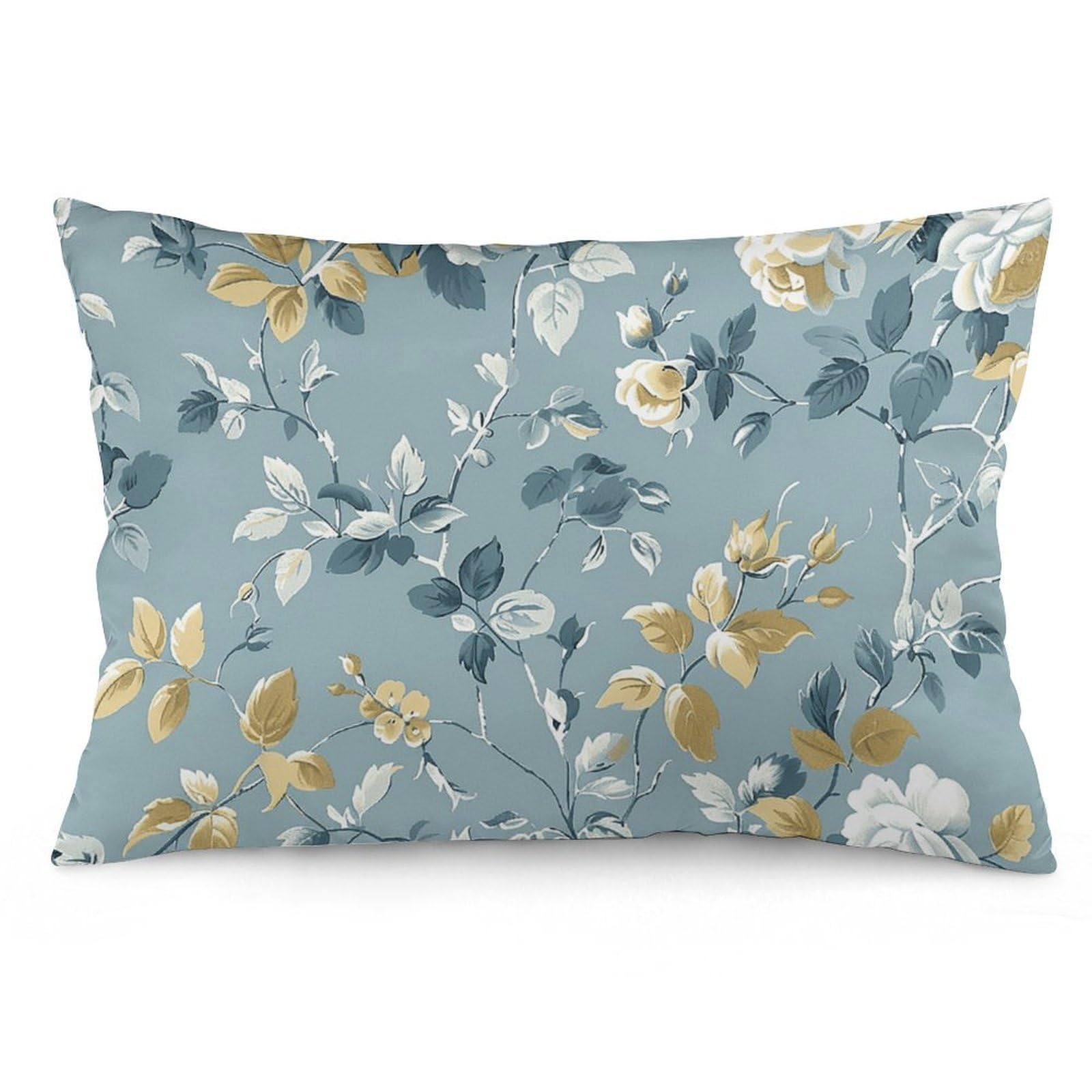 NTVOWPZO 2 Pack Decoration Throw Pillow Covers 20"x30" Pillowcases Covers Gray Vine Pattern Pillowcases Modern Farmhouse Home Decor Sofa Cushions Covers for Couch Bed Living Room