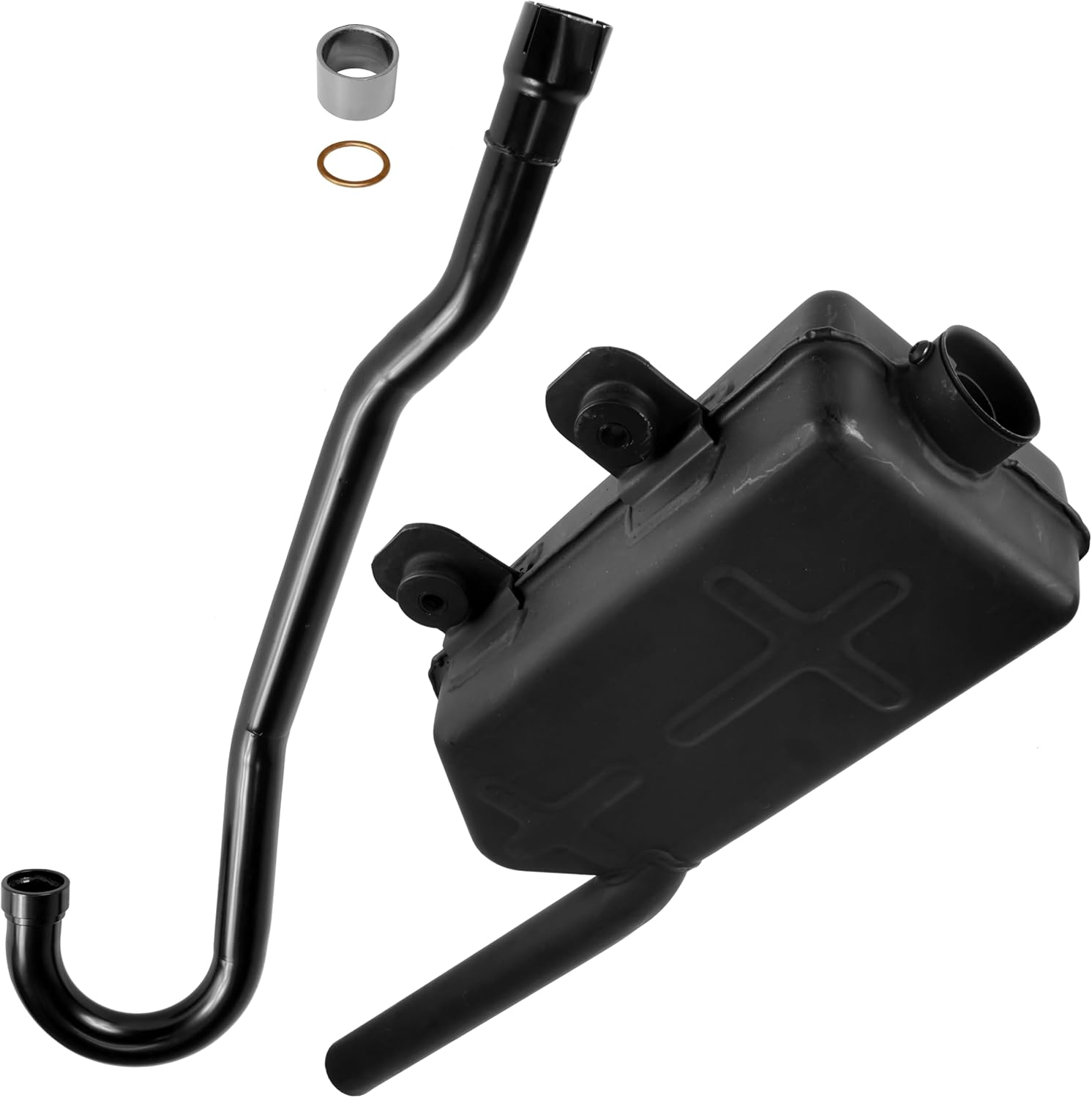 Caltric Muffler with Pipe Gaskets Compatible with Kawasaki Bayou 220 KLF220A 1988-2002