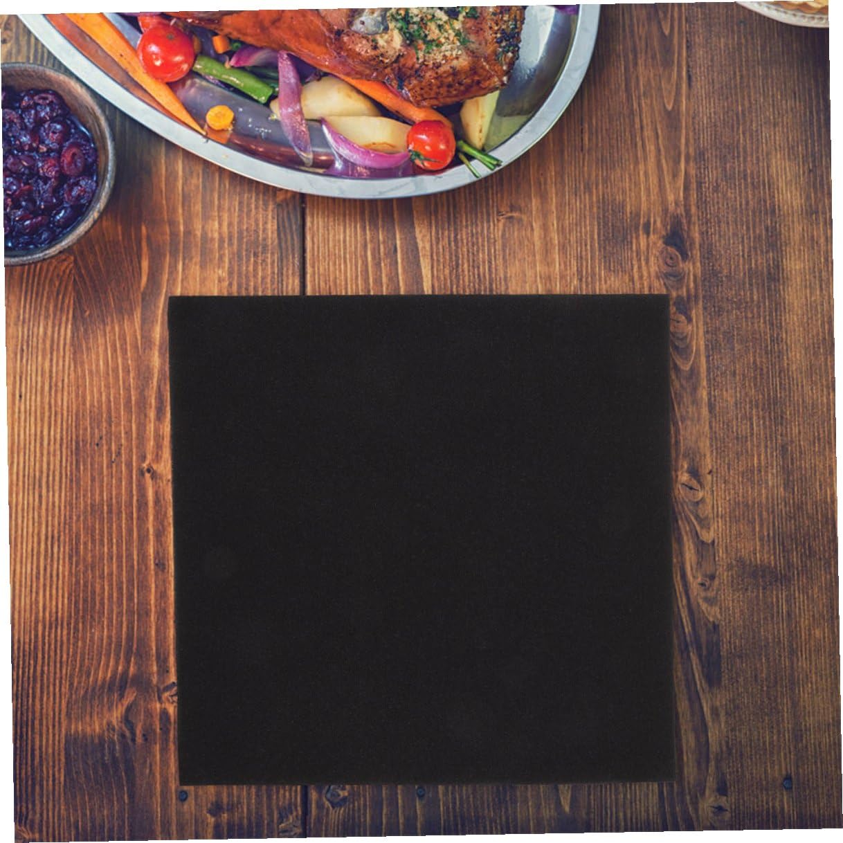FOMIYES Servilletas de Papel Negro Desechables para Cena y Fiesta, Diseño Grueso y Absorbente, Paquete de 100 Unidades para Entretenimiento Diario