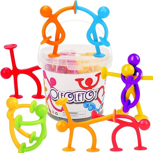 Miniatura 7 de Juguetes sensoriales de succión para niños, 42 piezas de juguetes sensoriales para niños y niñas, juguetes de escritorio para aliviar el estrés para