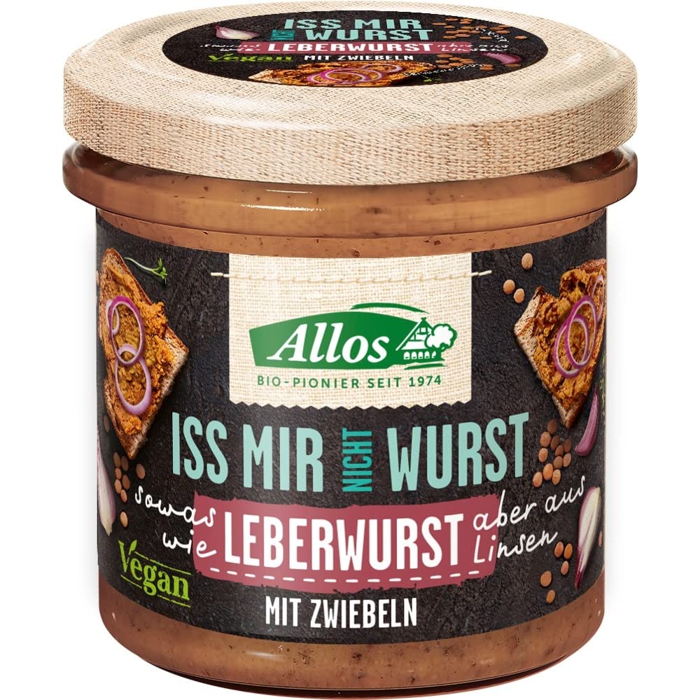 Allos Iss Mir Nicht Wurst, Vegane Leberwurst Mit Zwiebeln, 135 (24er Pack