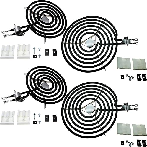 TOP-HEATER Match B30X359 & WB30X348 Elemento de superficie para estufa GE Hotpoint RCA, paquete de 4 unidades
