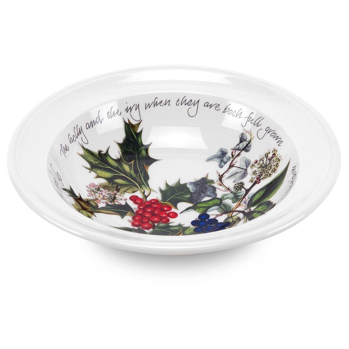 Portmeirion Red Holly & Ivy Oatmeal Bowl (64040)