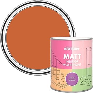 Rust-Oleum Orange Interior Wood Paint in Matt...,