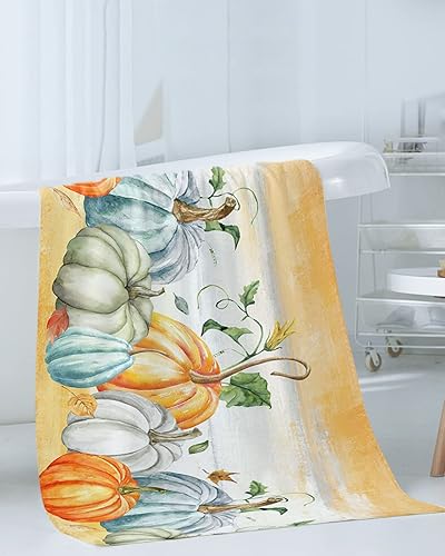 Miniatura 3 de Juego de 3 toallas de baño, toallas de ducha grandes de Acción de Gracias para baño, secado rápido, altamente absorbentes, toallas de piscina,