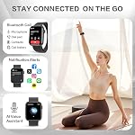 AI Smart Watch for Men, DA GPT AI Waterproof Smartwatch, 1.9" AMOLED Always-On Display, 24/7 Heart Rate, Blood Oxygen, Stress Sleep Monitor, 123 Sports Fitness Tracker, Compatible Android and iOS