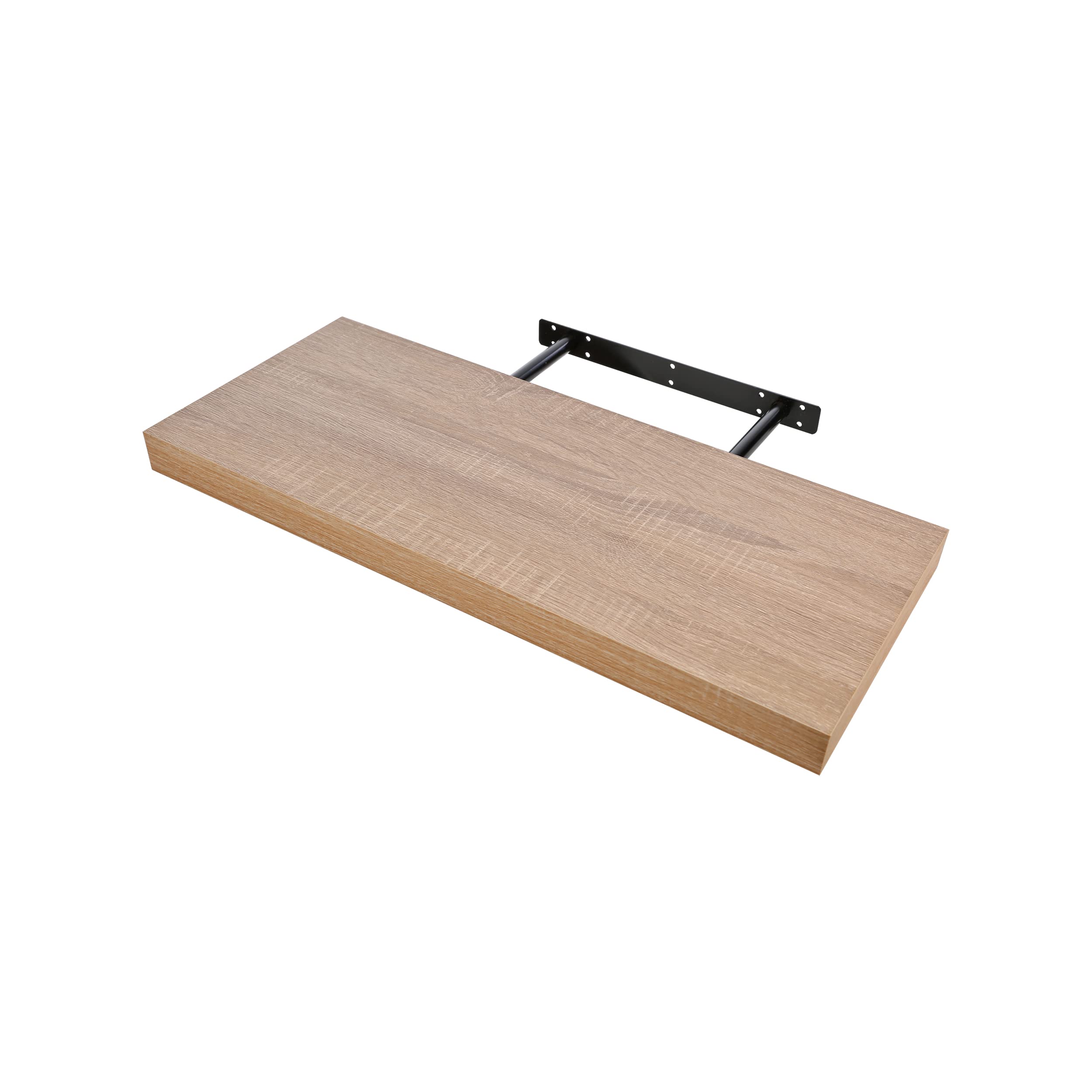 Etrexonline Estante de Pared 25x25x4cm Color Wengue, Balda Flotante Pared de Madera Fijación Invisible, Estantes de Almacenamiento Decorativos, Ideal para Salón, Habitación, Pasillo, etc.. — view 27
