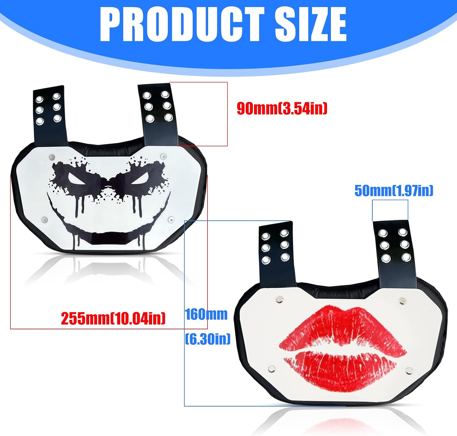 Small Size Universals Football Lower Back Protectors Board with Foams Paddings Breathable for Impacts Absorption