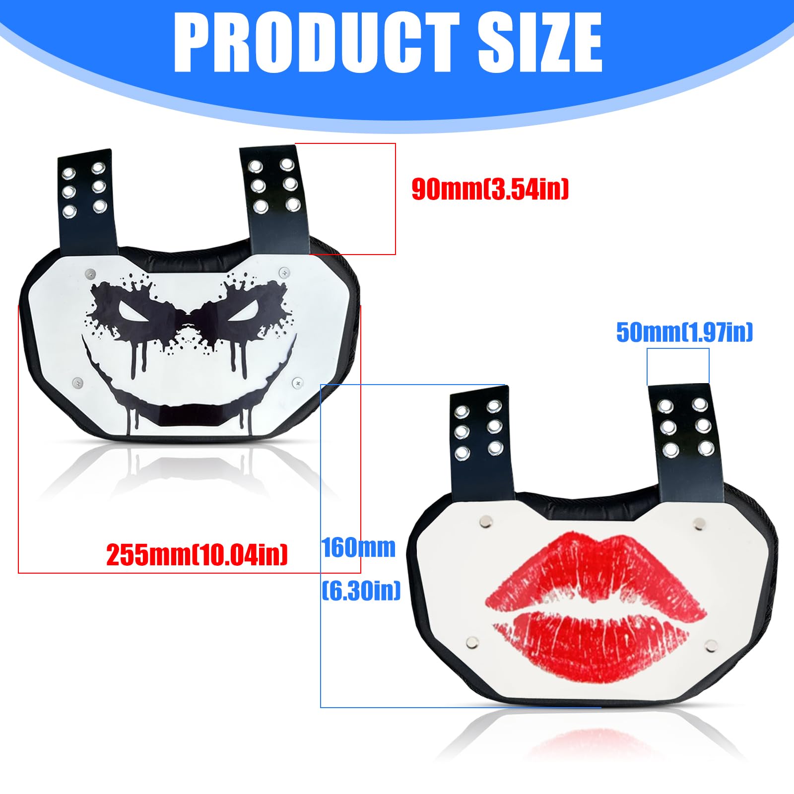 LUOFENG Planche de protection universelle pour bas du dos de football avec rembourrage en mousse respirante pour absorber les chocs
