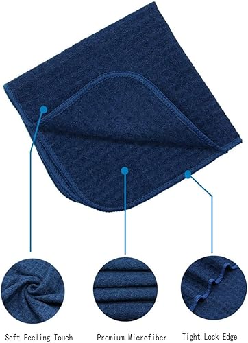 Miniatura 4 de Mia'sDream Toallas de cocina de microfibra, toallas de cocina con tejido de gofre, toallas de cocina de secado rápido, toallas de mano, toallas de