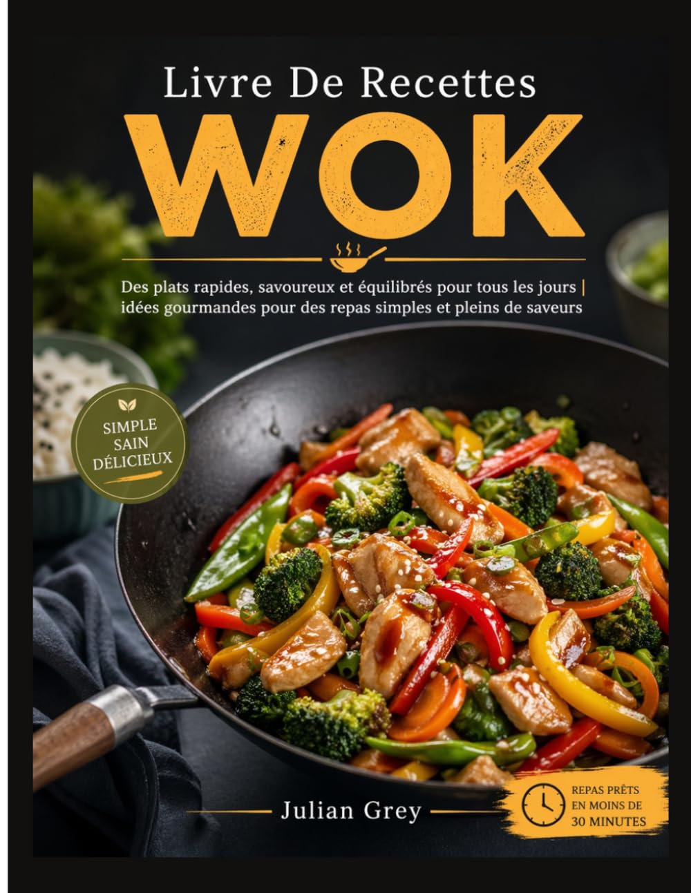 Livre De Recettes Wok: Des plats rapides, savoureux et équilibrés pour tous les jours | idées gourmandes pour des repas simples et pleins de saveurs
