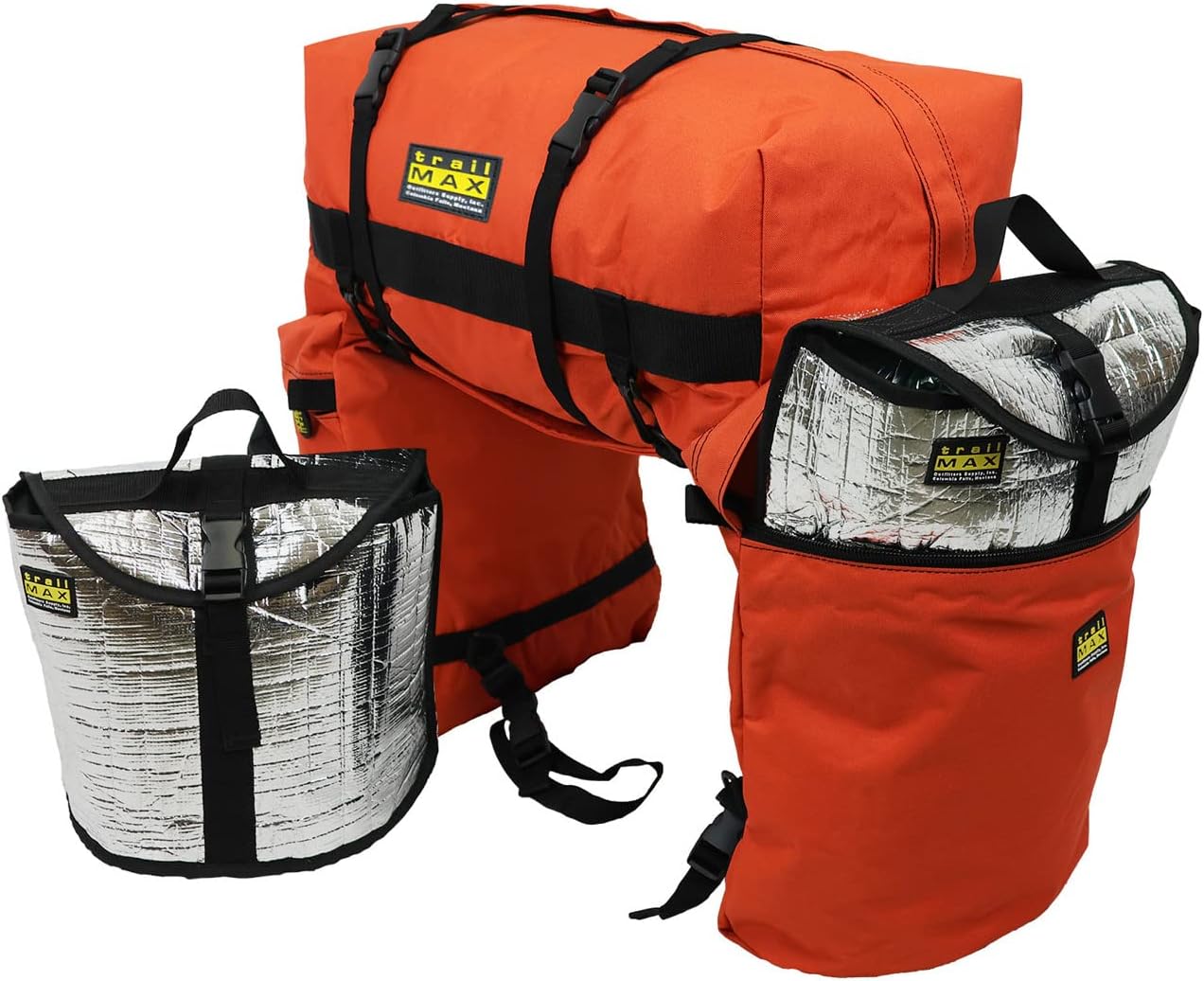 TrailMax Large Saddlebags for Trail Riding; Insulated Saddle Bags for