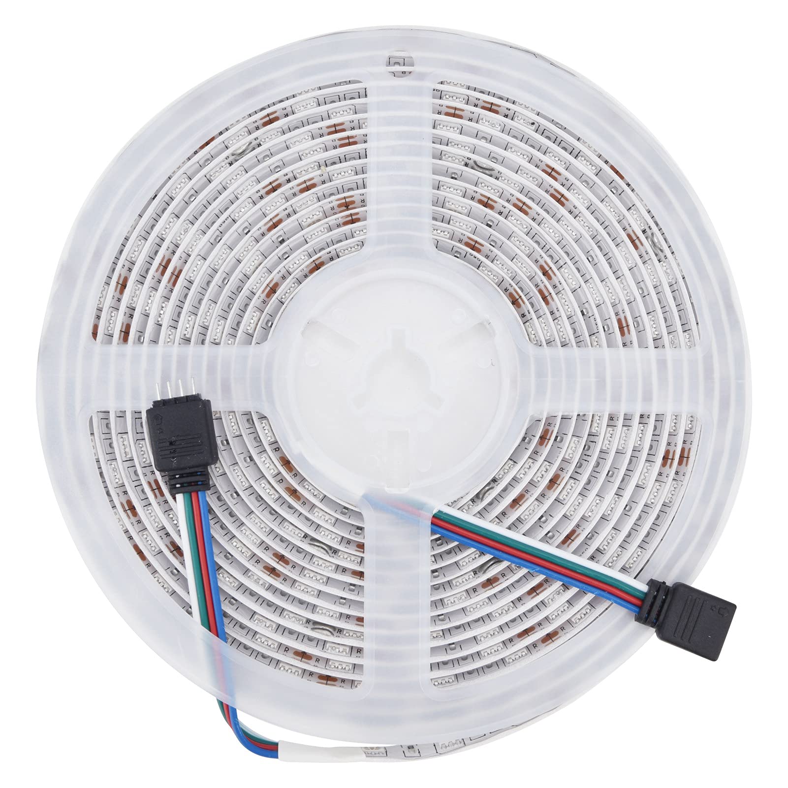 5050 Taśma świetlna RGB Wodoodporna 16,4 stopy, 300 diod LED Elastyczny zestaw taśm LED zmieniający kolor z 44-klawiszowym pilotem, Wodoodporne diody LED do dekoracji świątecznych, Pokój Strona główna