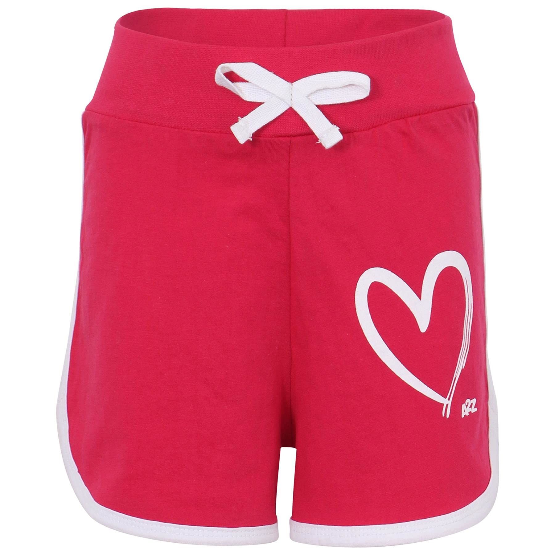 A2Z 4 Kids Ragazze Maglietta Top Pantaloncini Set Corto Manica Raglan Stile Sport Estate Abiti Abbigliamento Set Leggero Comodo Casual Abbigliamento 2 Pezzo Sets Età 5-13 Anni