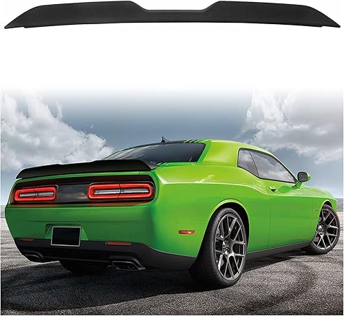 Auraroad Alerón trasero compatible con Dodge Challenger Demon Style 2008-2017, alerón de labio trasero, sin cámara (negro mate)
