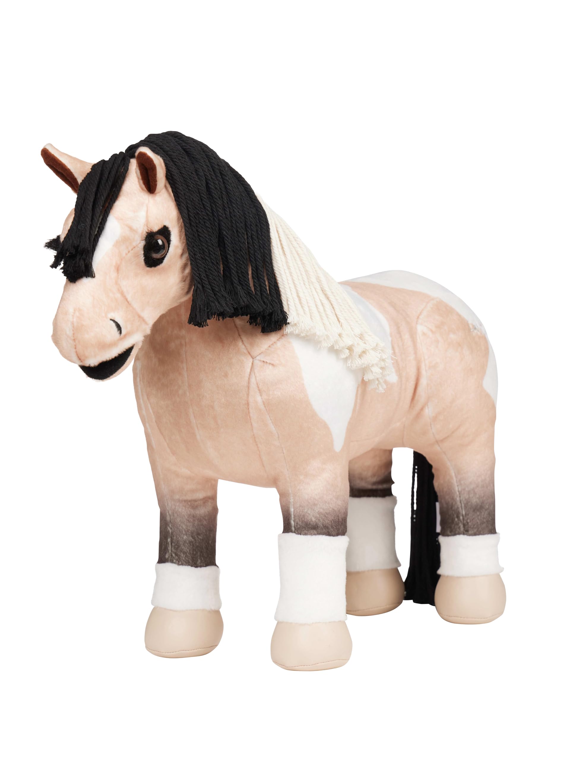 LeMieux Toy Pony Toby - Soft Buckskin Coat - Includes Navy Branded Carry Rug - Suitable for Ages 3+