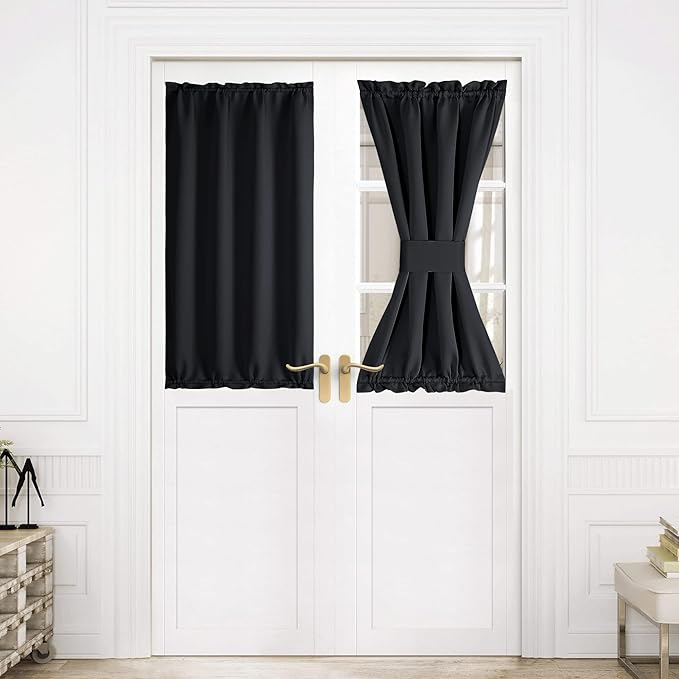 NICETOWN Blackout Curtain for French Door Thermal