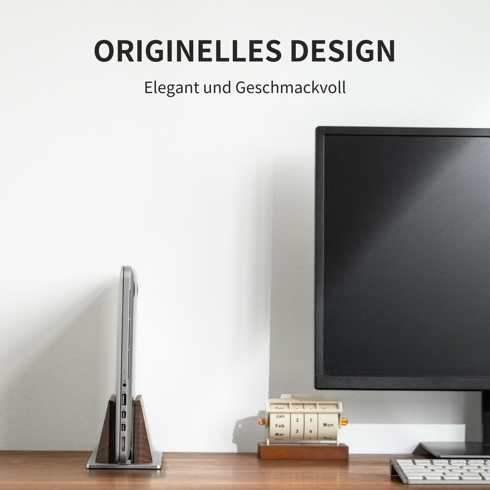 Oranlife Laptopstandaard, Verticale Desktophouder Met Verstelbaar Dockformaat Laptophouder Compatibel Met Alle Notebooks Macbook Surface Gaming Pad Black