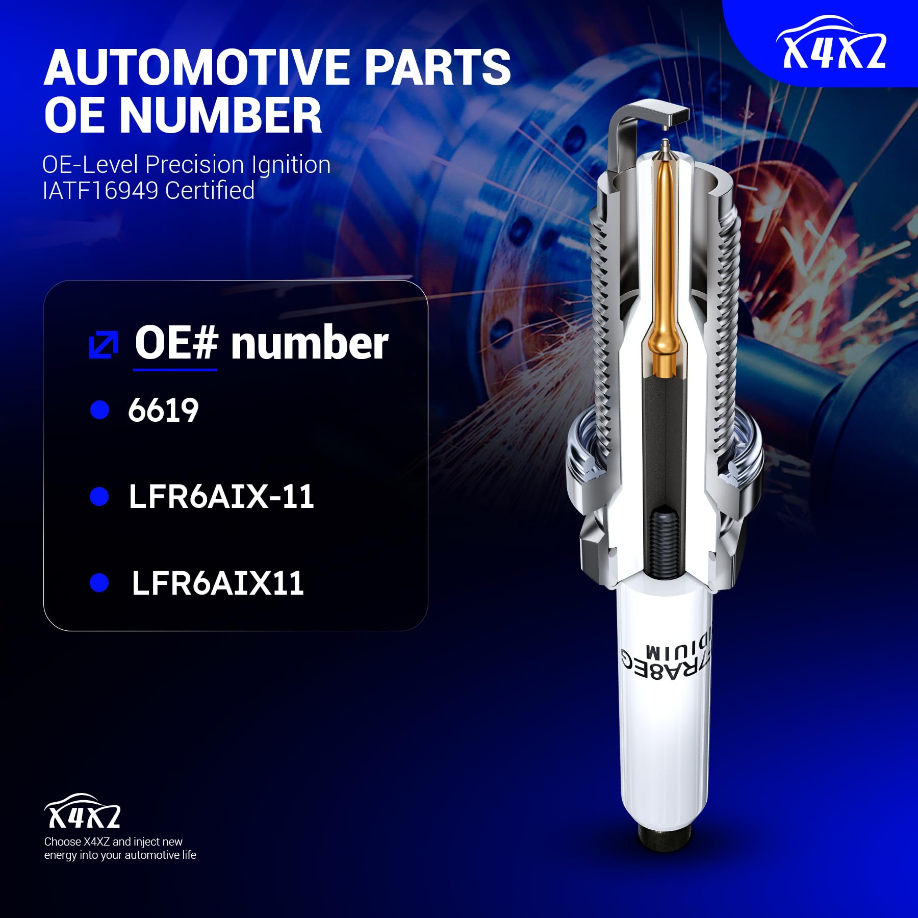 Amazon.com: 6619 Double Iridium Spark Plug Compatible with BMW