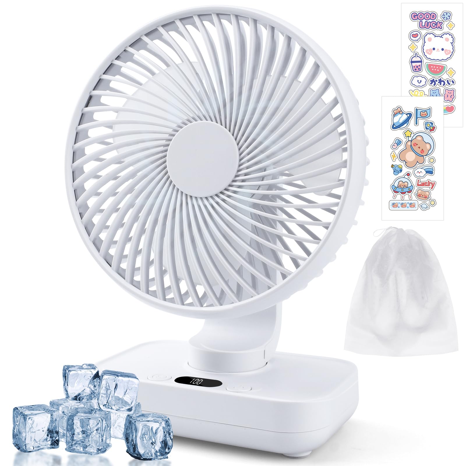Ahlsen Ventilateur USB, Ventilateur De Table Mini Ventilateur, 3