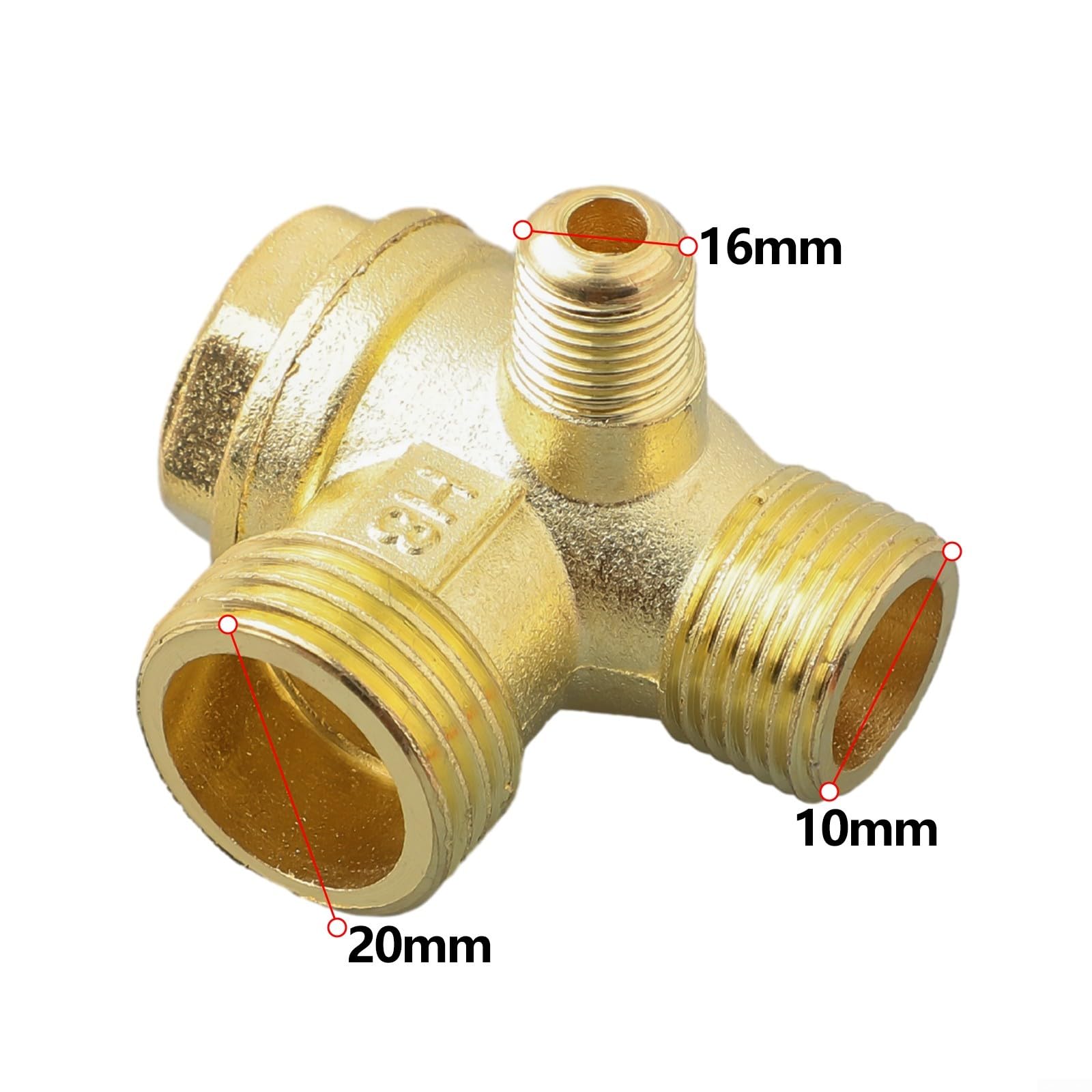 Tubo di scarico 400 mm valvola di ritegno lega di zinco compressore d'aria set 2 pezzi