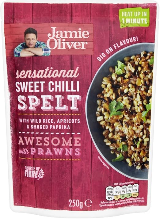 Jamie Oliver Sensational Sweet Chilli Spelt, 250 g Amazon.co.uk Grocery