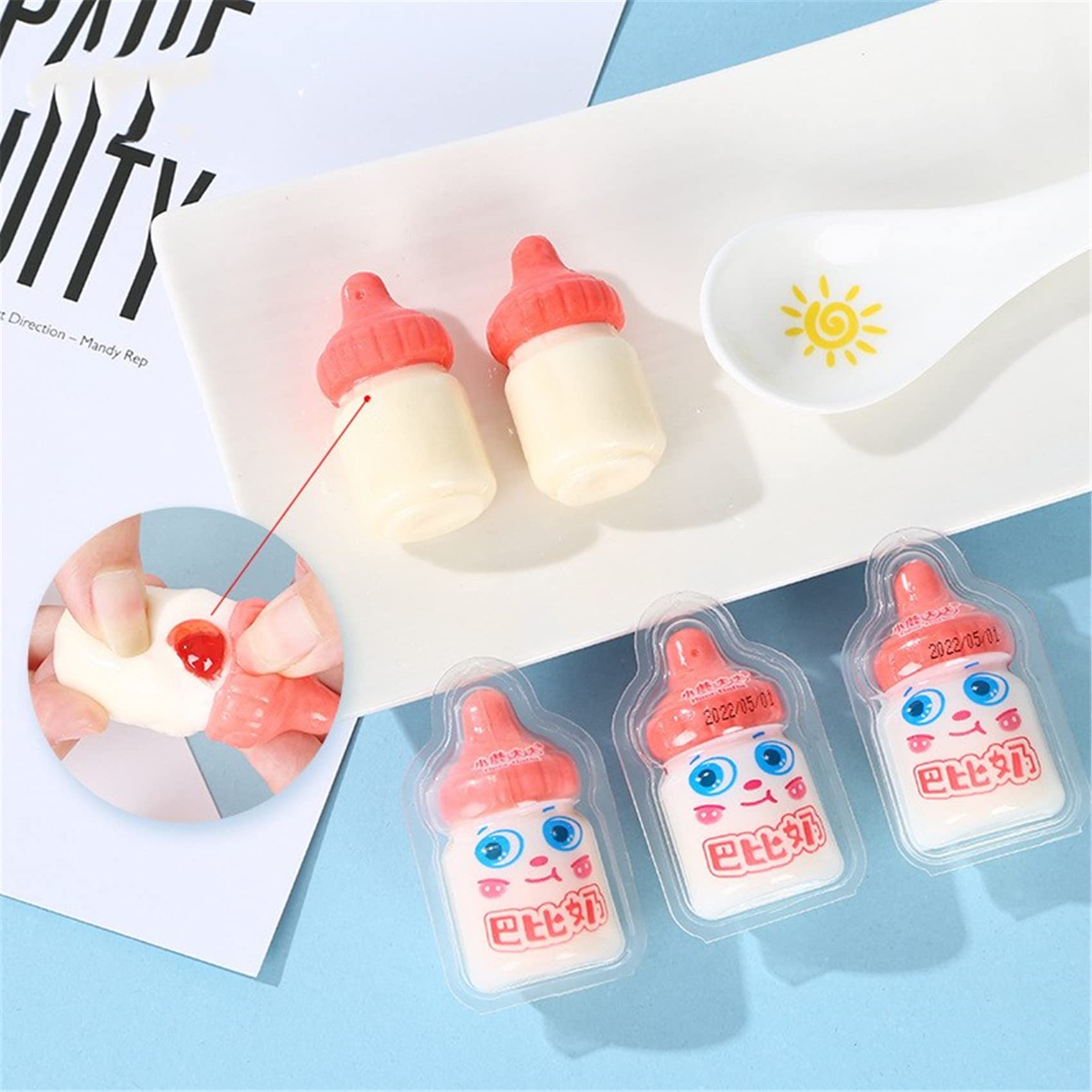 哺乳瓶グミ1箱(50個)×６箱　セール Amazon | YAYAMIYA 哺乳瓶グミ 50個セット バービーミルク ヨーグルト