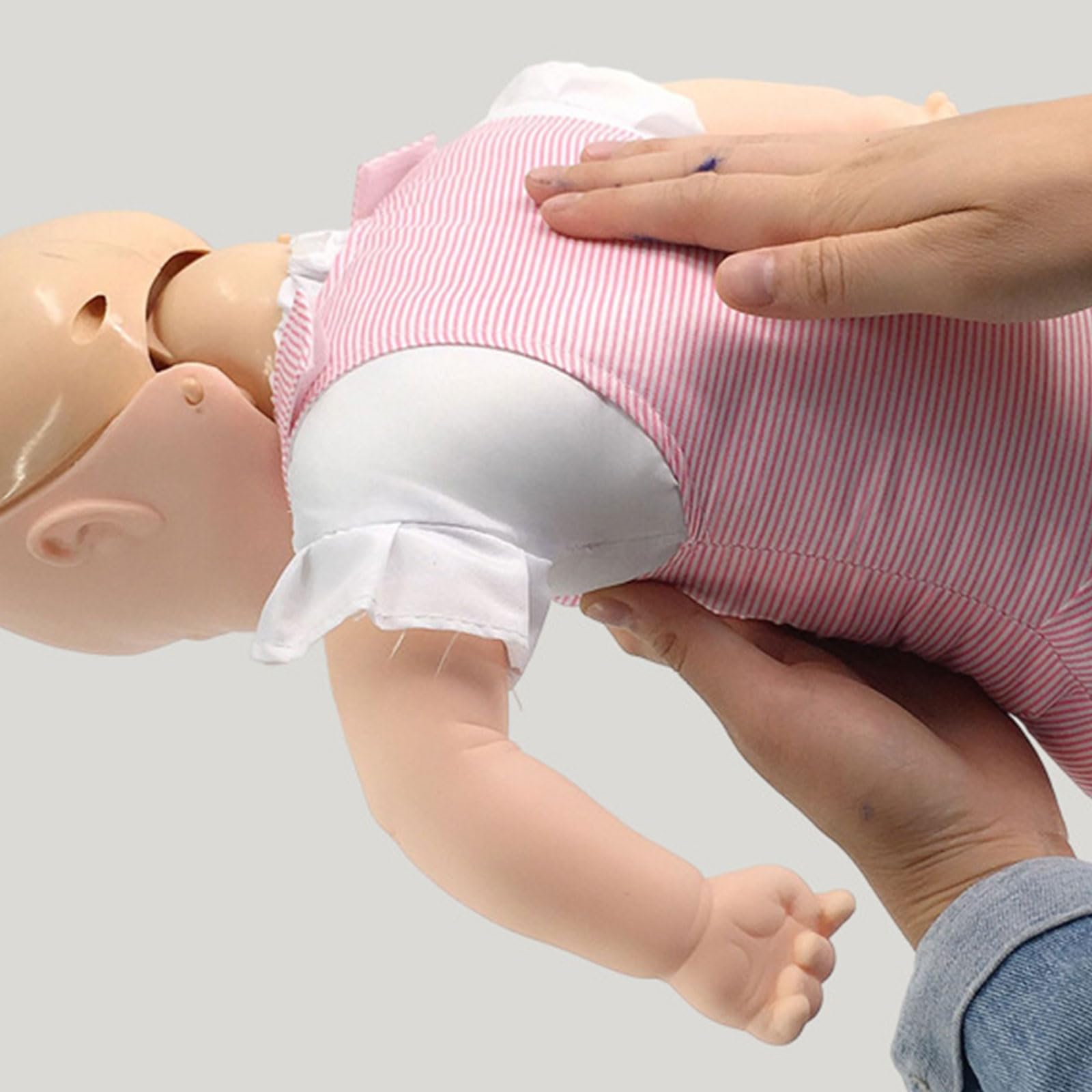 Modello di ostruzione delle vie aeree infantile con pratica CPR Strumento di addestramento per soffocamento del bambino per professionisti della salute e caregiver Materiale didattico sanitario