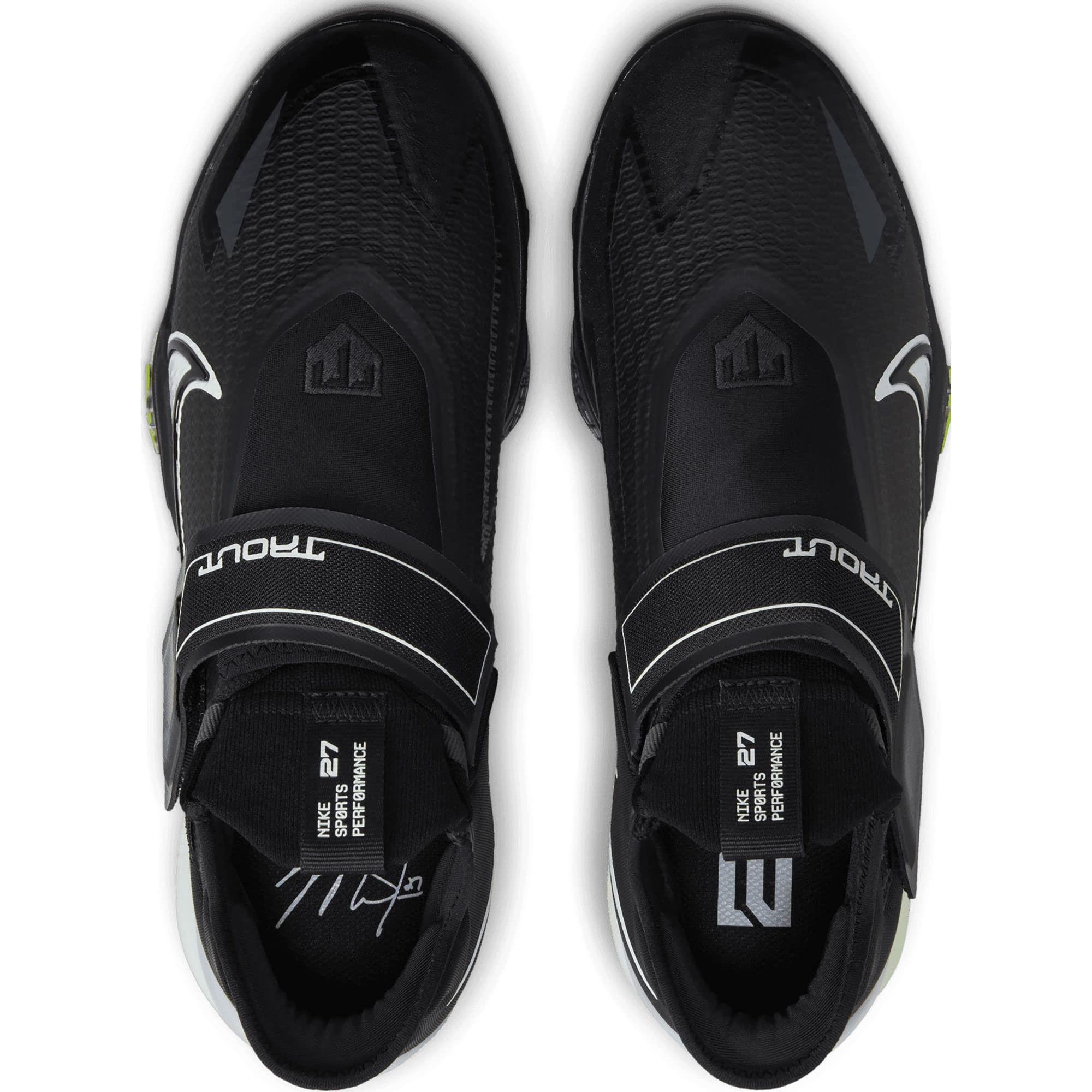 Nike Force Zoom Trout 8 Pro Men's Baseball Cleats (us_Footwear_Size_System, Adult, Men, Numeric, Medium, Numeric_16) Black/White