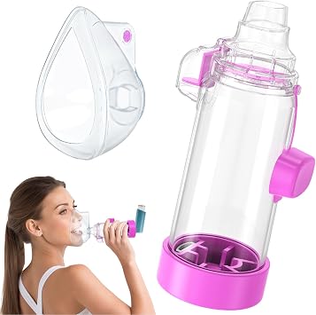 Inhaler Spacer for Adults and Kids NESSI OTC SPACER Purple/Adult