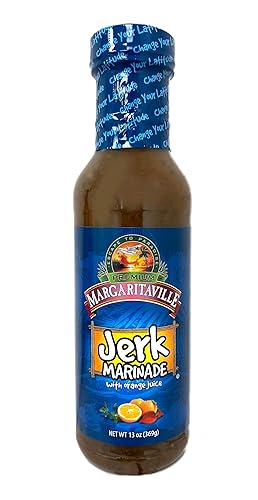 Margaritaville Salsa de adobo Jerk, 13 onzas (paquete de 6)