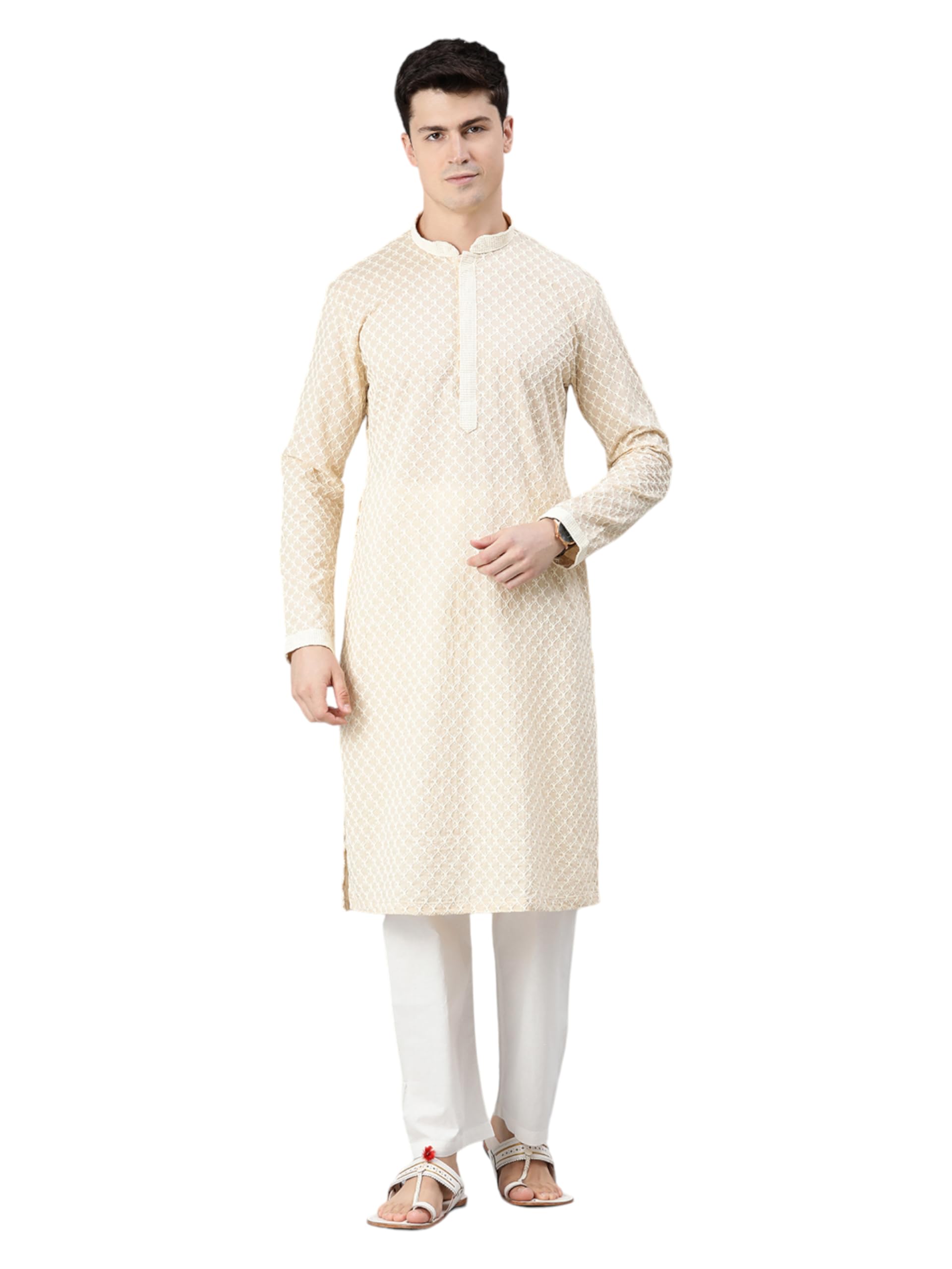 manthan Embroidered Kurta Pyjama Set for Men-picture-41