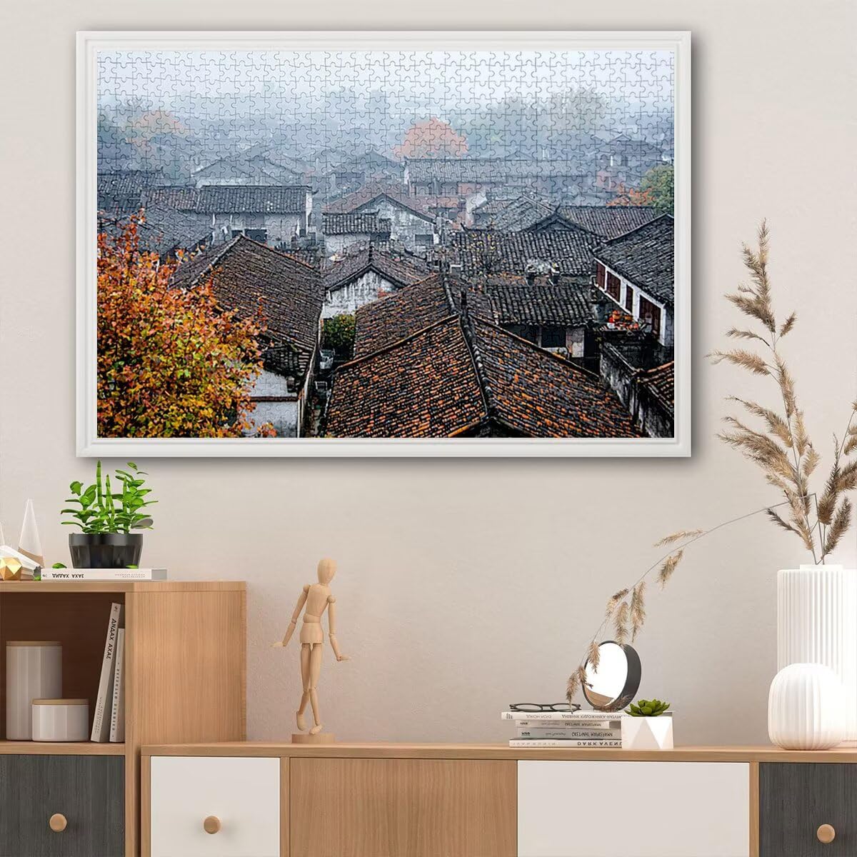 Puzzle 3000 Piezas, Puzzle Paisajes con Caja para Adultos, Cabina Rompecabezas Madera, Rompecabezas Desafiante para Toda la Familia, Puzzles para Decoracion Hogar, Regalo Mujer, Regalo Hombres, -4363