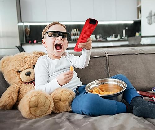 Miniatura 5 de TCL - Funda de silicona para control remoto de voz TCL RC902V FMR1, TCL LED Smart TV 65X925 75X925 con cordón (azul brillante)